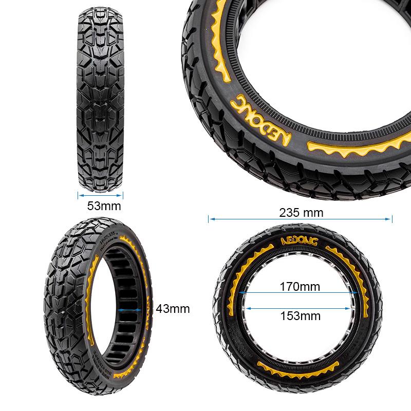 Ultraleichte Offroad-Vollgummi-Rad 10x2,125-6,5